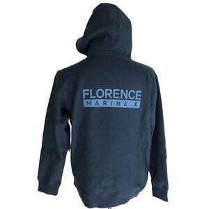 Florence Marine X Sweatshirt Mens‎ Size Medium Blue Surfer Hoodie Fleece Pocket
